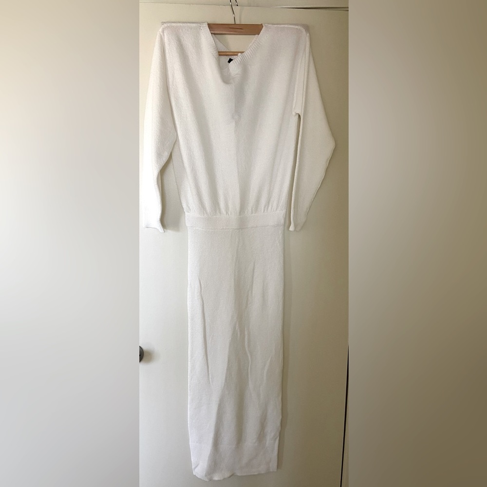 M Lounge knitted maxi overlay dress